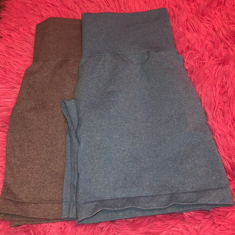 Blue and grey NVGTN shorts